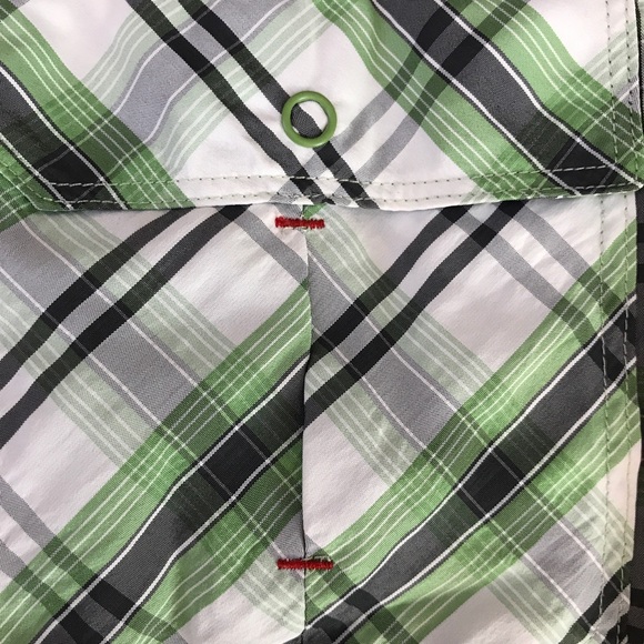 Woolrich Mens Western Snap Shirt XL Green Plaid - Picture 4 of 8